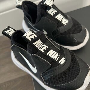 Nike Kids Black and White Slip-On Sneakers